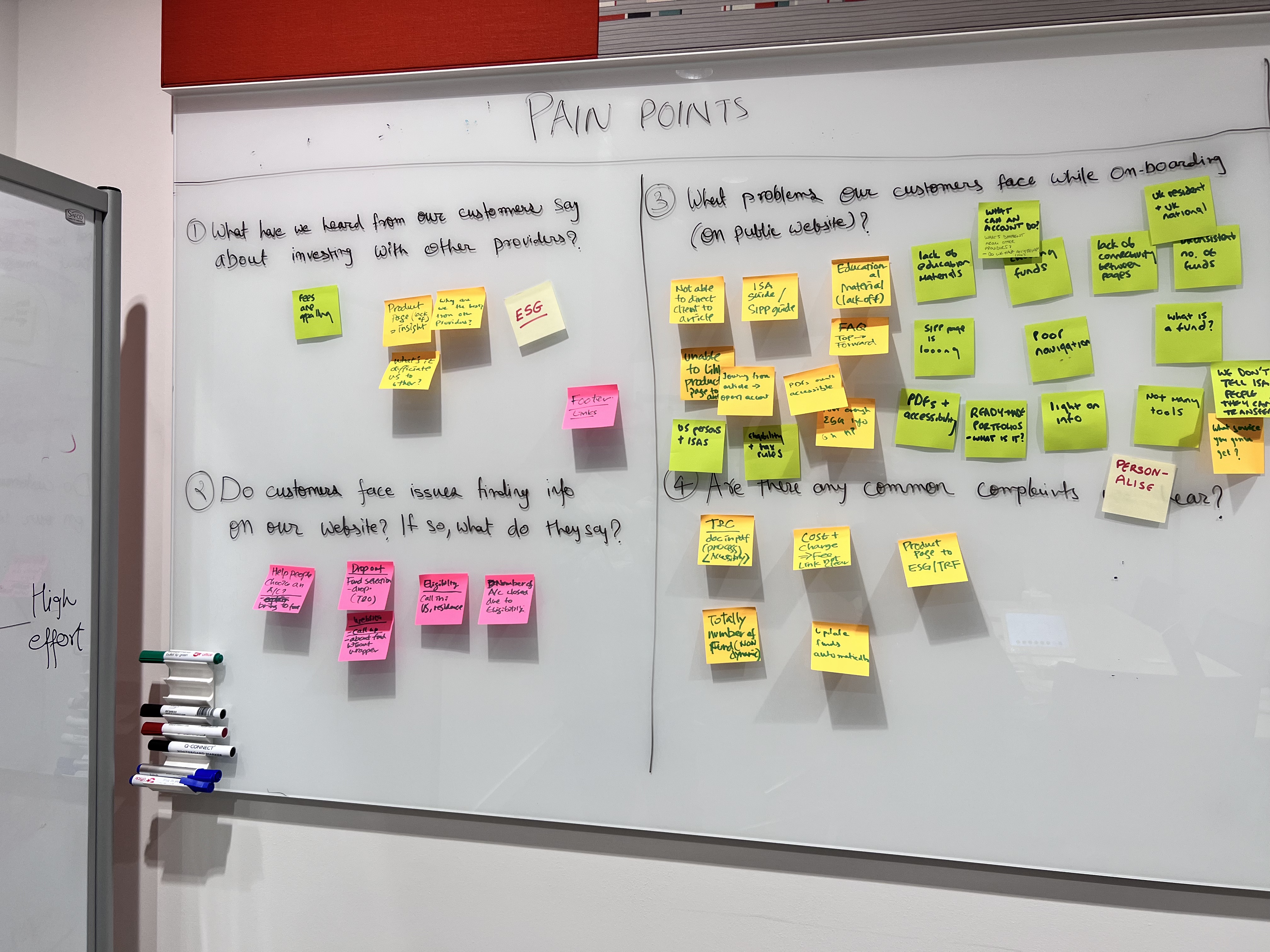 In depth session with the client service team