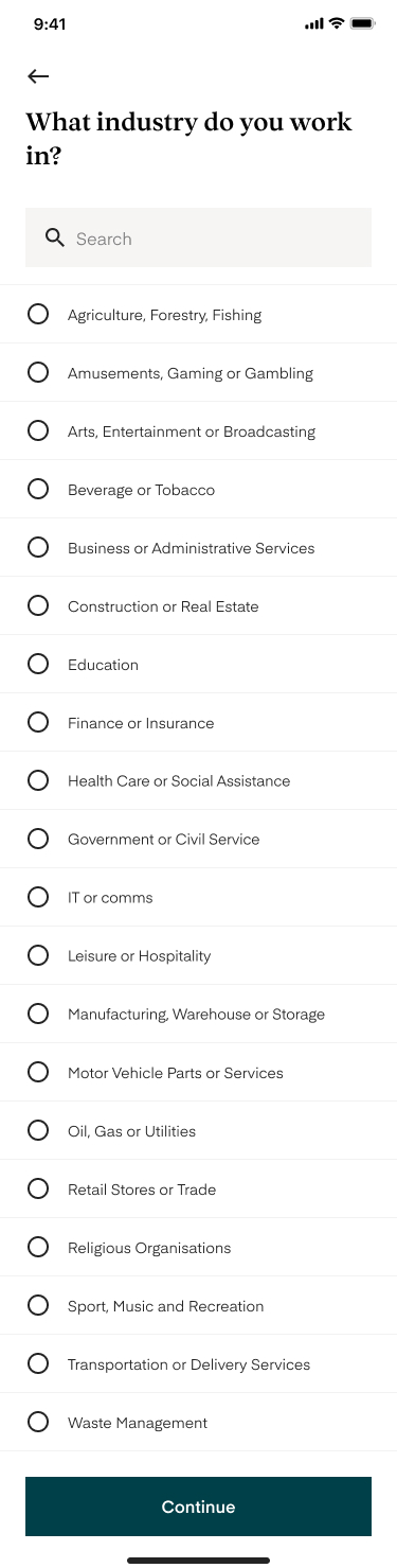 What industry do you work in?
