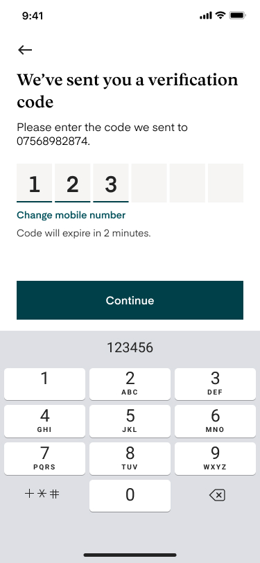 We've sent you a verification code